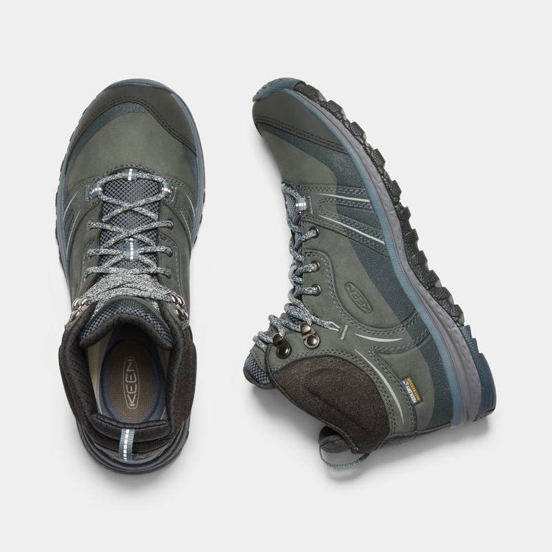 Keen Terradora Leather Waterproof Mid Womens Hiking Boots Olive NZ Sale (1805-SUJRZ)